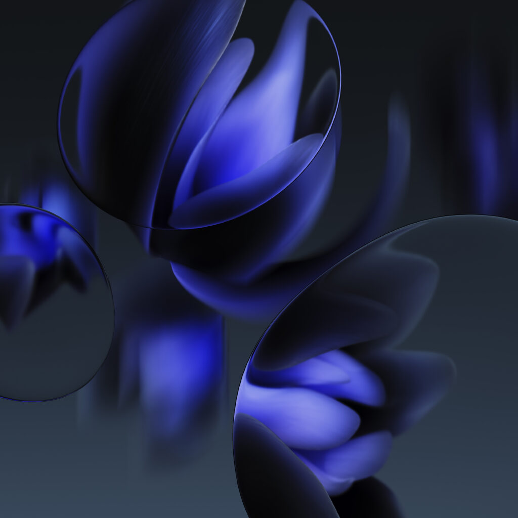 Abstract Deep Blue & Black Wallpaper for Google Pixel 9a