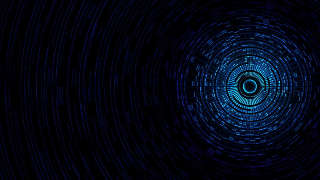 Nebulous Depths: A Captivating Abstract HD Wallpaper featuring a Mystical Dark Blue and Navy Blue Aesthetic