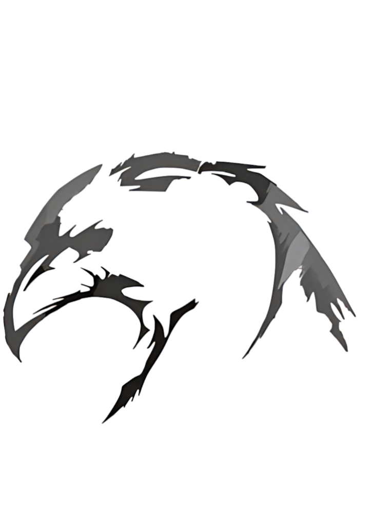 Bold Eagle Profile Wallpaper: Abstract Art on Minimalist Background
