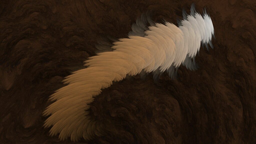 Earthy Abstract Wallpaper: Swirling Brush Strokes on Dark Background