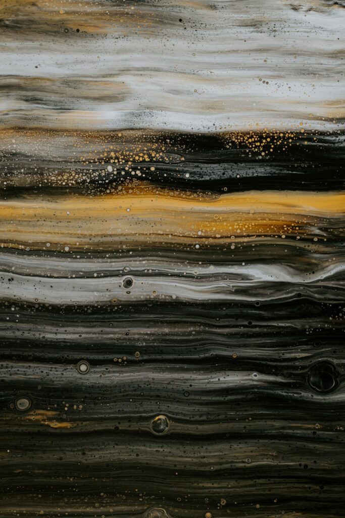 Abstract Fluid Wallpaper: Gray, Brown & Yellow Textures Background