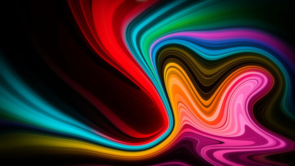Abstract Formation of Vibrant New Colors: A Captivating Digital Artwork in 4K Wallpaper Background