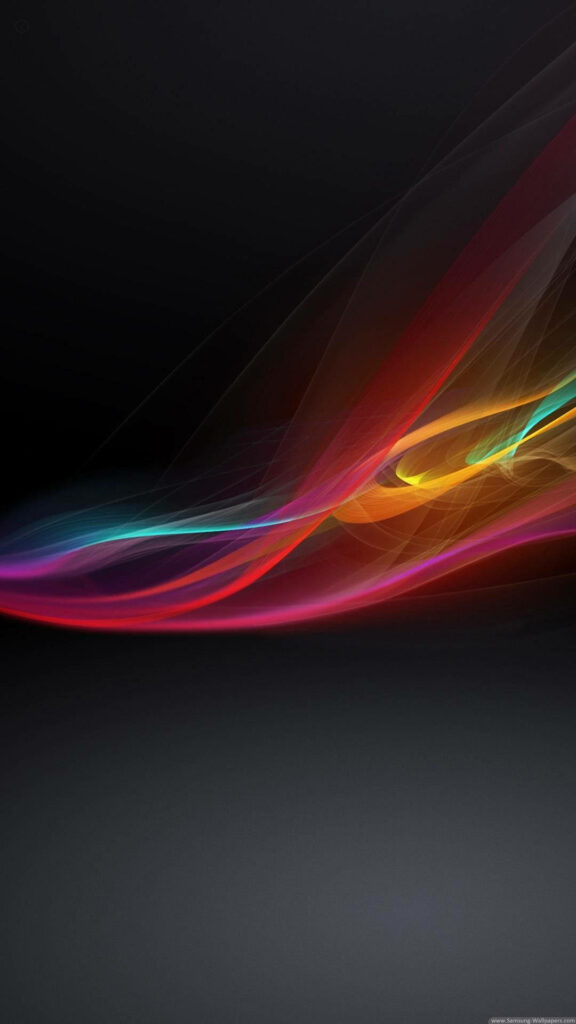 Energetic Flows: A Vibrant Abstract Wallpaper for Sony Xperia