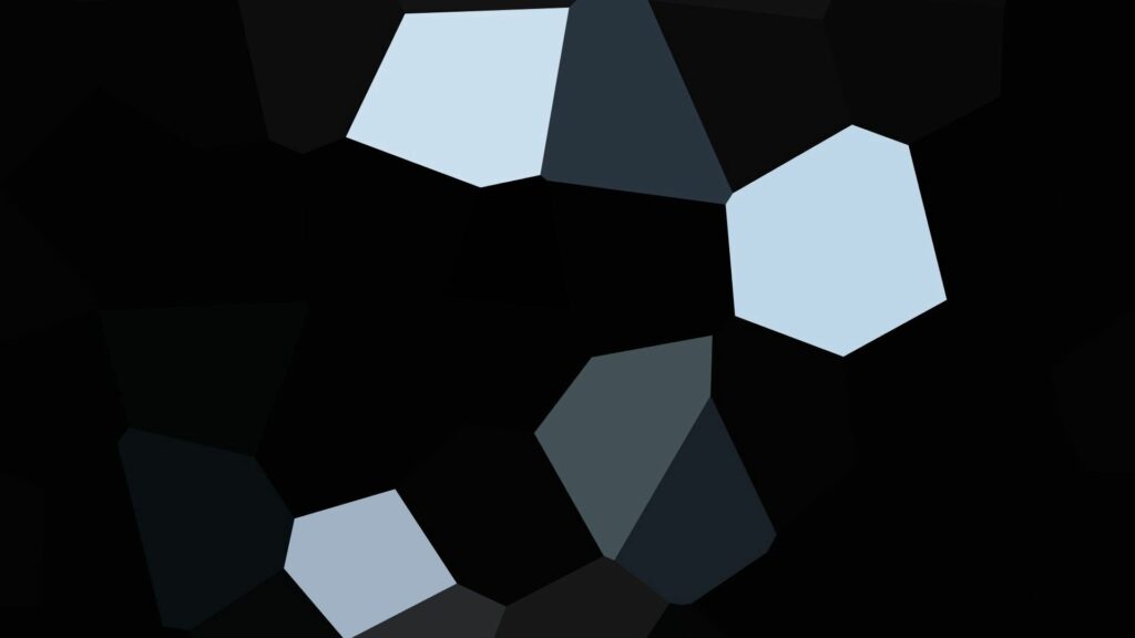 Abstract Geometric Wallpaper: Gray & White Design on Dark Background