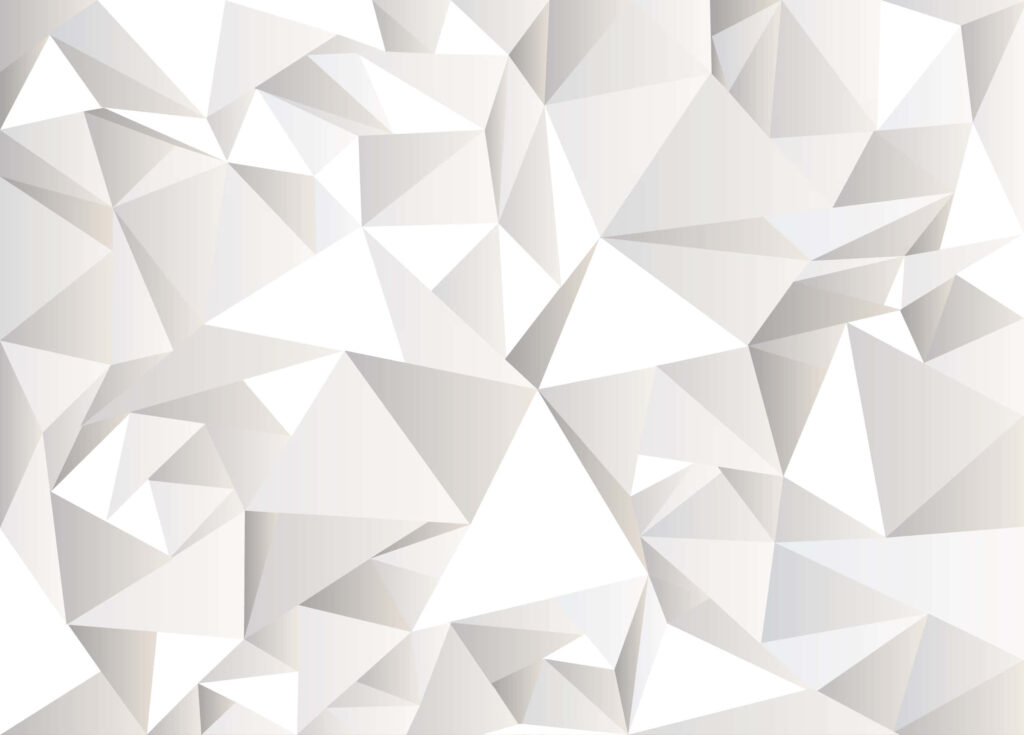 Geometric 3D Illusion Wallpaper in White and Light Grey