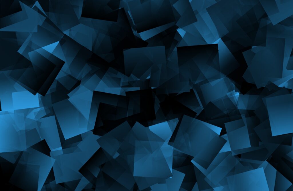 Cool Blue Geometric Abstract Wallpaper on Dark Background
