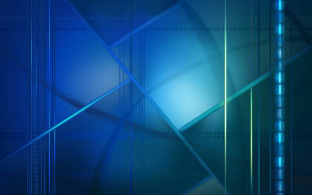 Dynamic Abstract Wallpaper: Intersecting Lines in Blue & Green