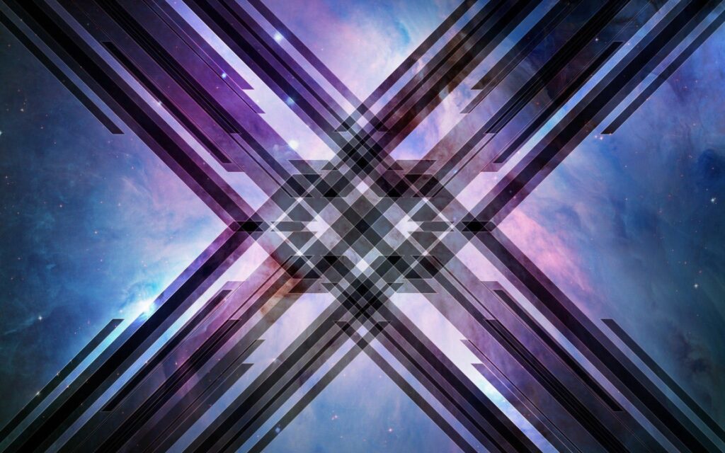Abstract Geometric Lines Wallpaper - Soft Space Background 1920x1200