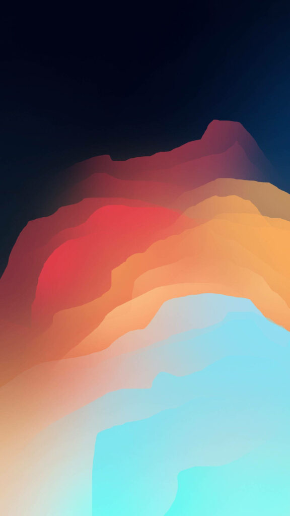 Stunning Abstract iPhone Wallpaper: Warm Orange & Cool Blue Gradient