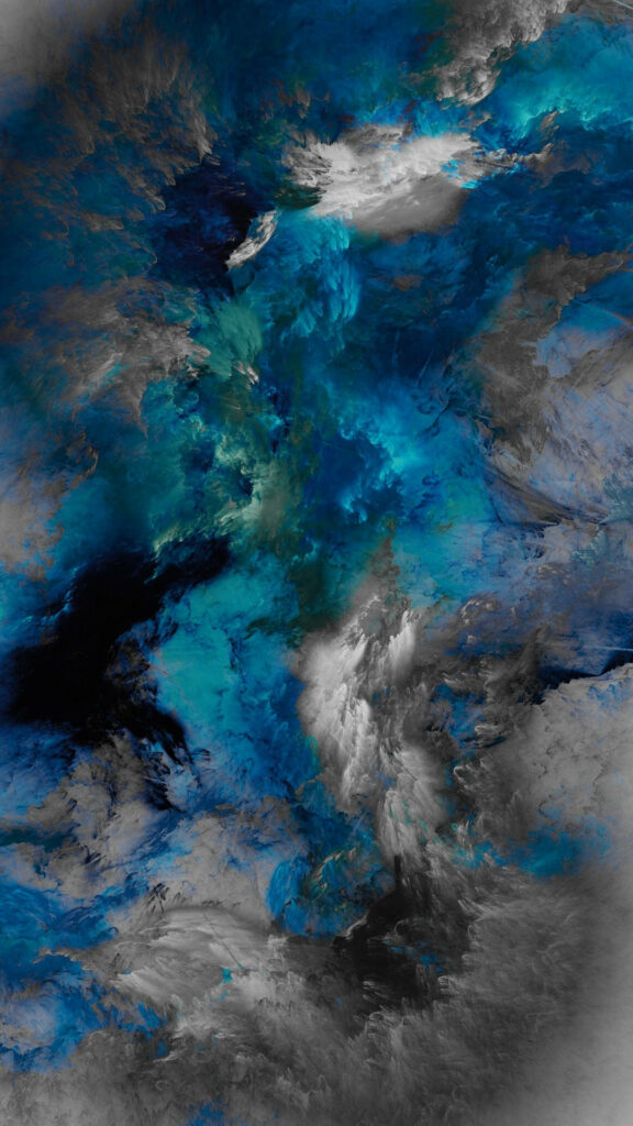 Calm Abstract Gray & Blue Wallpaper for Samsung Galaxy S4