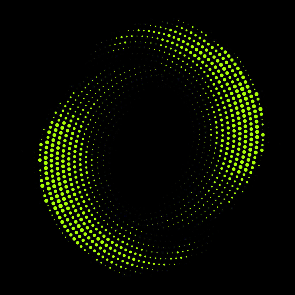 Abstract Green & Black Circular Pattern Wallpaper - 6000x6000