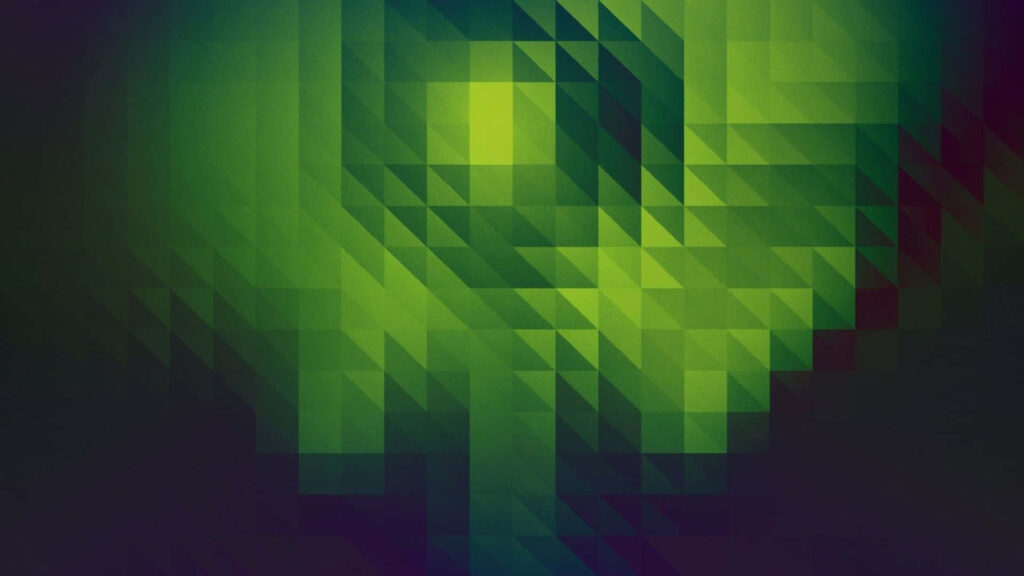 Abstract Green Triangle Wallpaper - Engaging Geometric Background