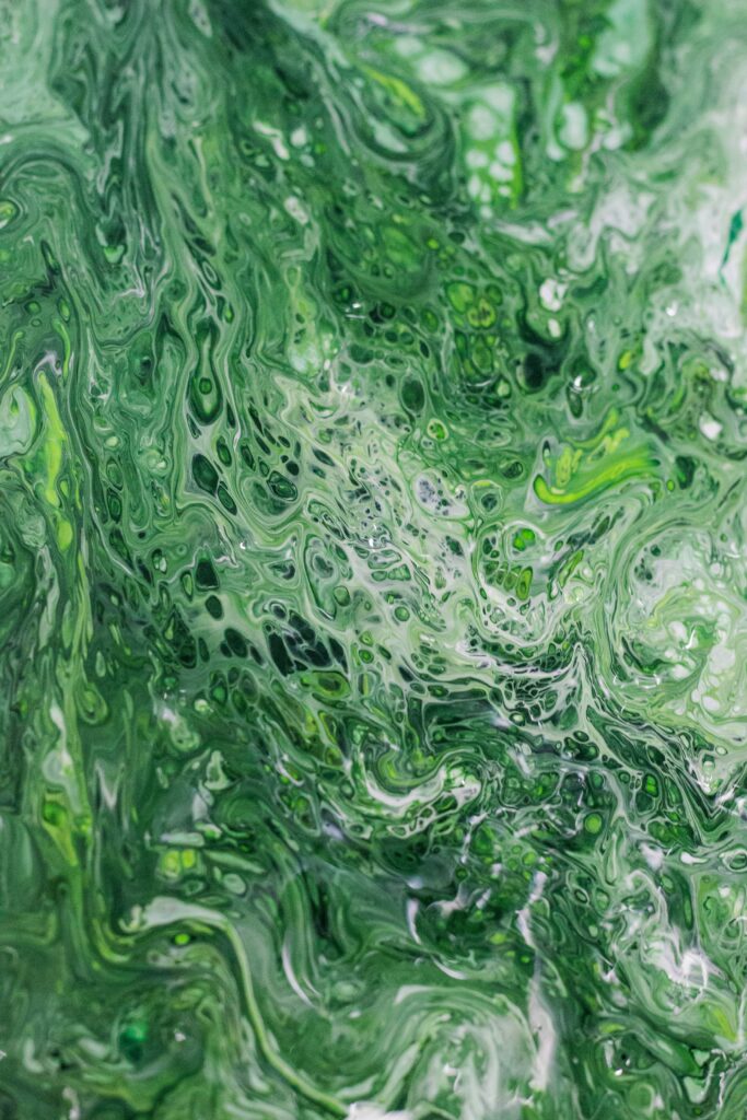 Abstract Green Paint Stains Wallpaper - 3456x5184 Background