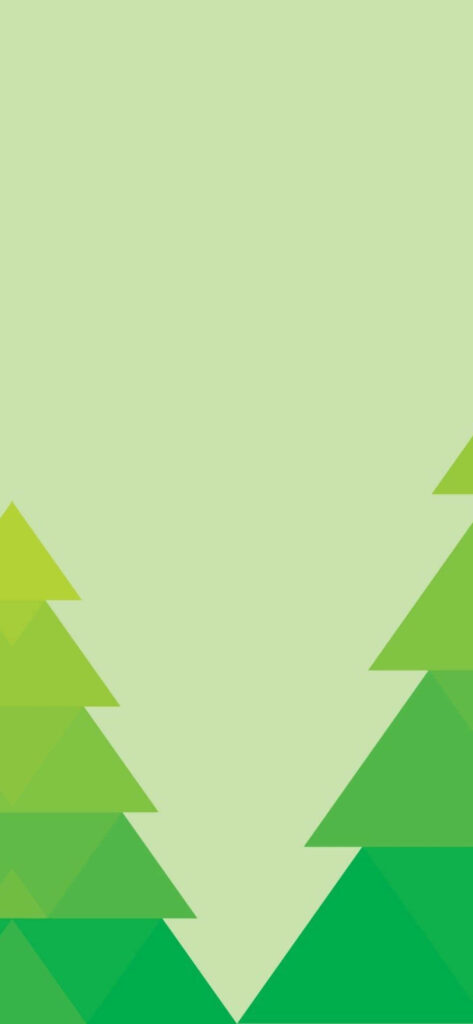 Abstract Green Triangle Trees Wallpaper - Serene Forest Background