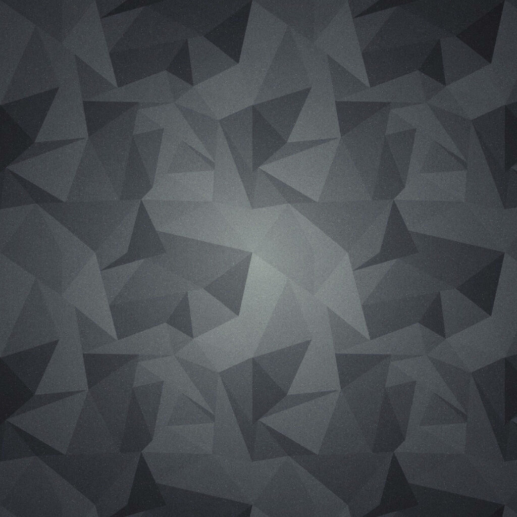 Geometric Symmetry: Mesmerizing Grey Polygons in 2D iPad Air 4 Wallpaper