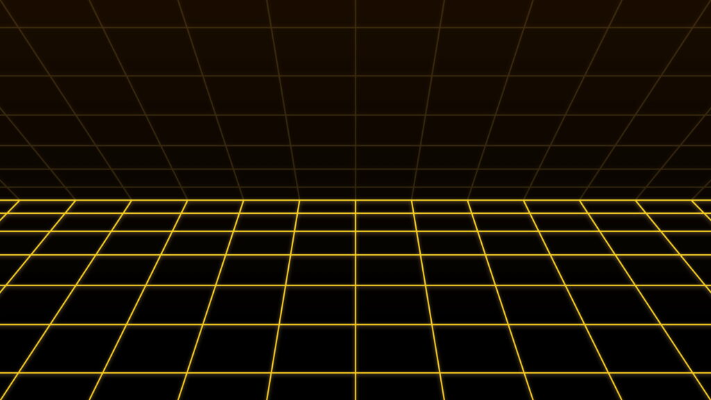 Abstract Grids of Golden Glow: An Artistic Digital Masterpiece Revealing the Dark Beauty Wallpaper