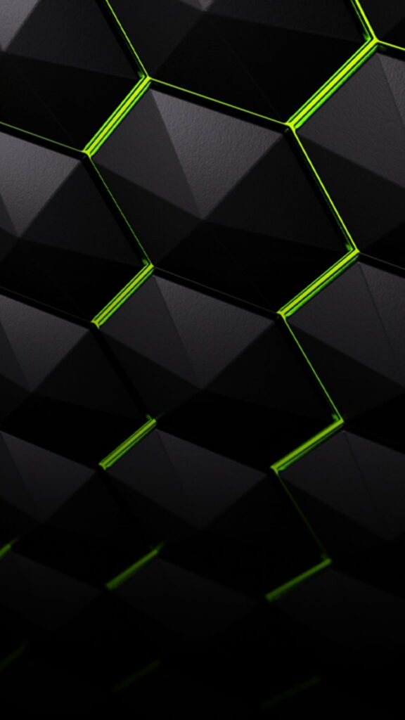 Hexagonal 3D Shield: An Abstract HD Wallpaper for Your Phone Background