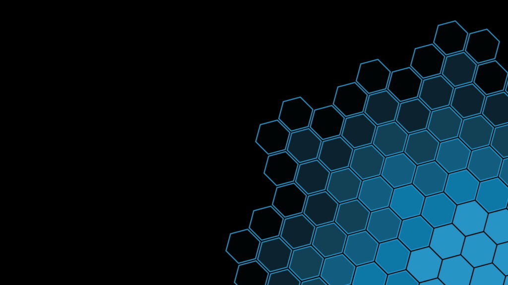 Geometric Abstractions: Exploring Blue Hexagon Patterns in High-Definition Wallpaper Background