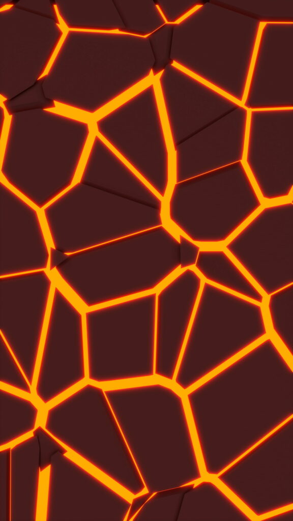 Molten Marvel: A Vibrant 3D Design Brimming with Lava-patterned Texture - An HD Phone Wallpaper Background Photo