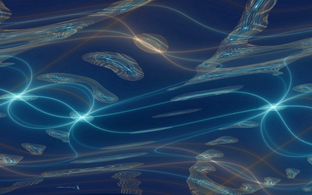 Abstract Light Lines on Blurred Dark Background - 1920x1200 Wallpaper