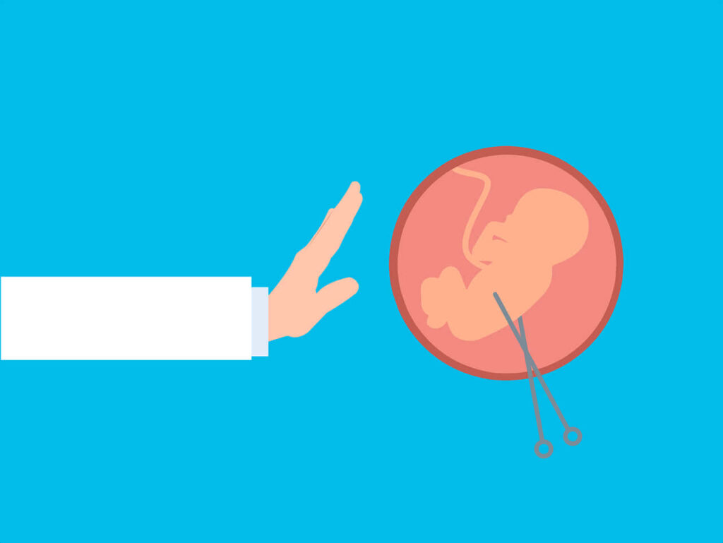Abstract Medical Intervention Wallpaper: Surgical Instruments & Embryo