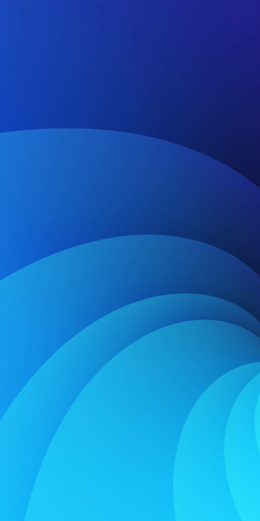 Minimalist Blue Gradient Swoosh: A Simplistic iPhone Wallpaper