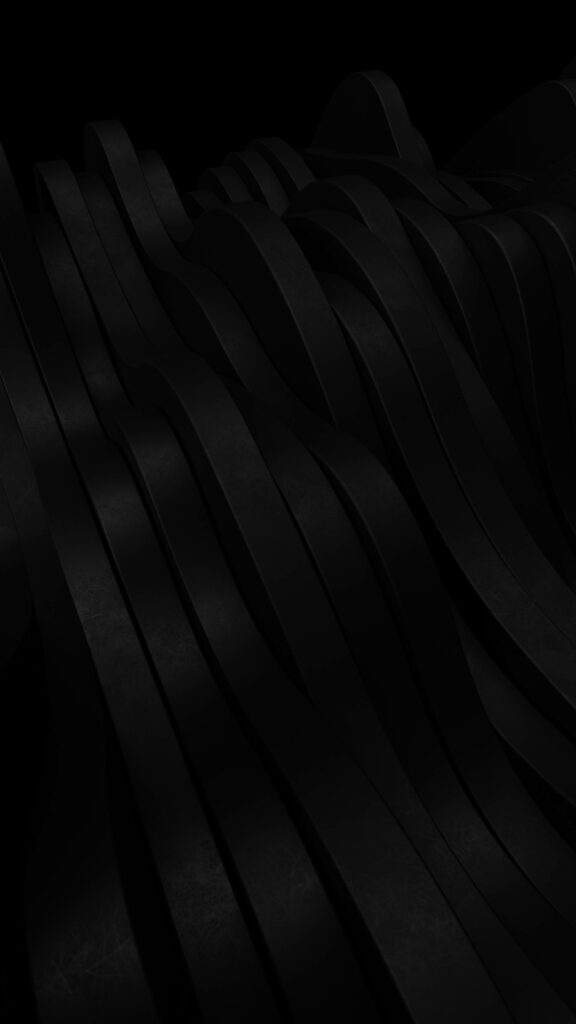 Minimalist 3D Black Wallpaper | Sleek Phone Background Design