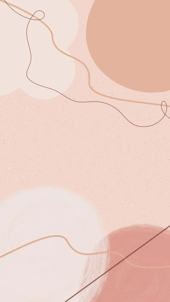 Pastel Abstract Minimalistic Wallpaper: Soft Circles & Elegant Design