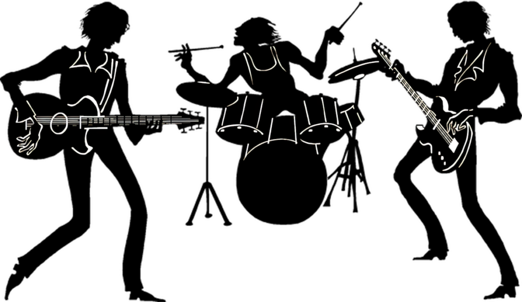 Edgy Abstract Guitar Duel Wallpaper: Minimalist Art for Musicians