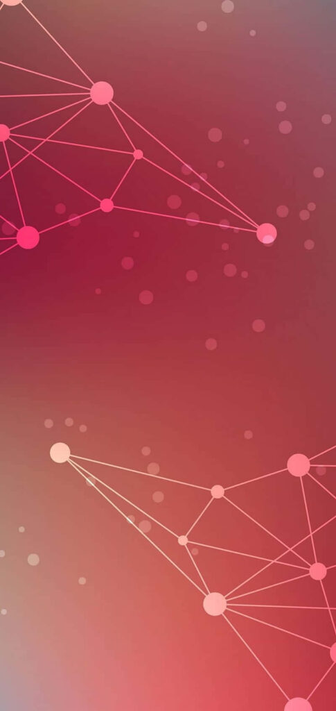 Connected Nodes: Abstract Warm Gradient Wallpaper for Tech Themes