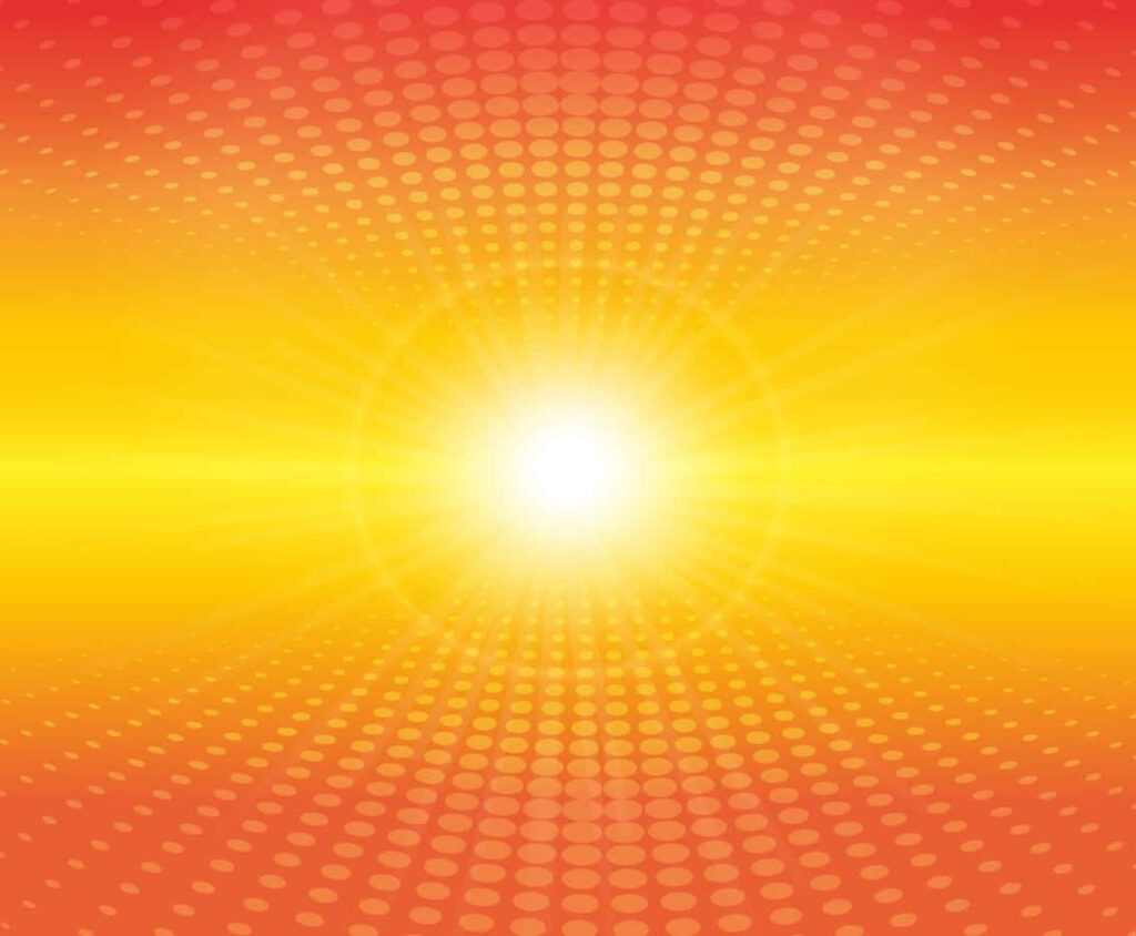 Vibrant Orange Abstract Wallpaper with Radiant Glowing Light