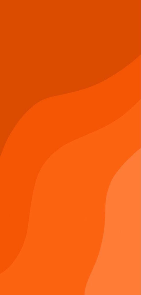 Abstract Orange Waves Wallpaper - Smooth Flowing Background Design