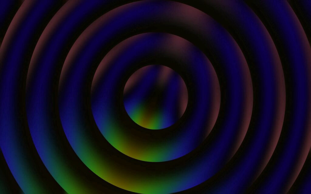 Vibrant Abstract Wallpaper: Overlapping Circles in Dark Gradients
