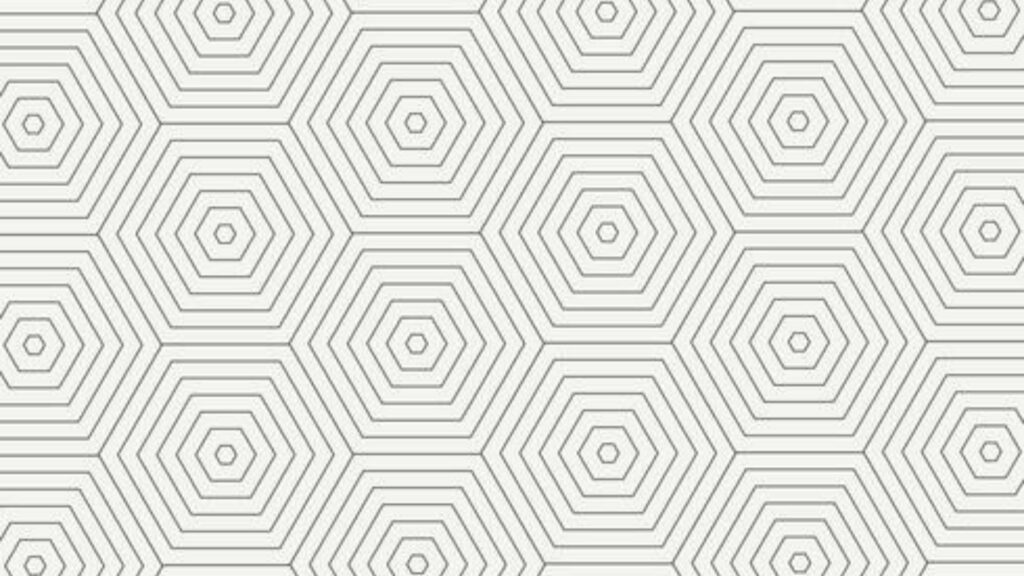 Modern Pentagon Pattern Wallpaper: Clean Abstract Design for Interiors