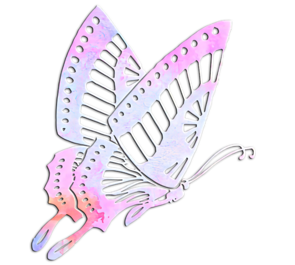 Stunning Abstract Pink Butterfly Wallpaper with Intricate Patterns
