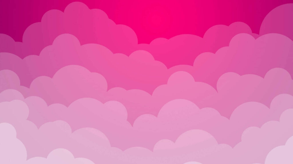 Fluffy Pink Cloud Abstract Wallpaper - Dynamic Background Design