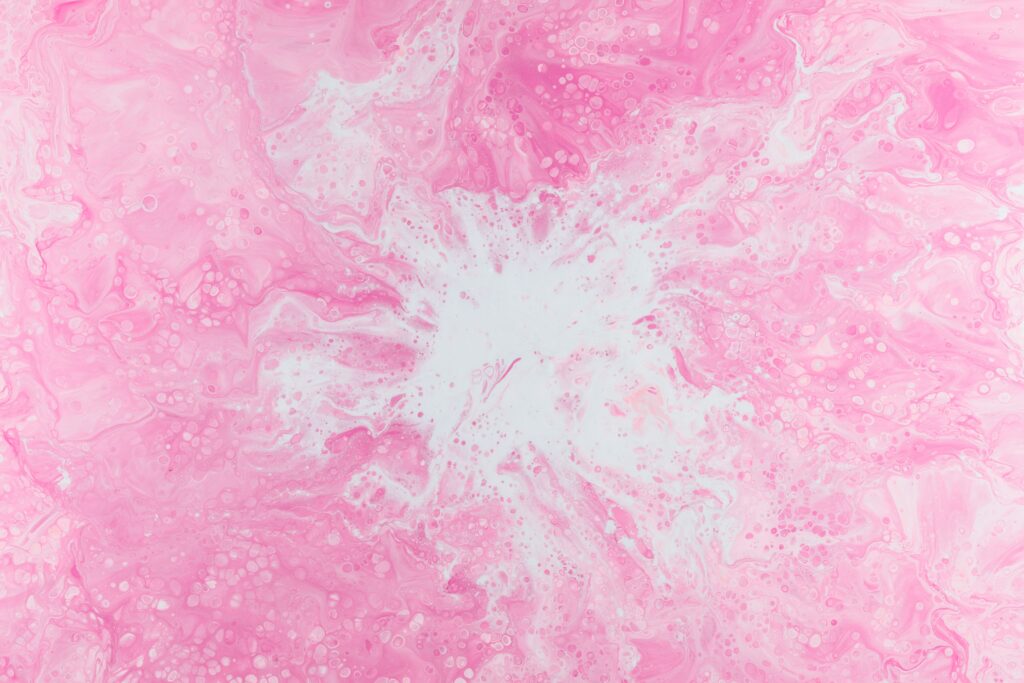 Dynamic Pink Abstract Fluid Art Wallpaper | Splashing Paint Design