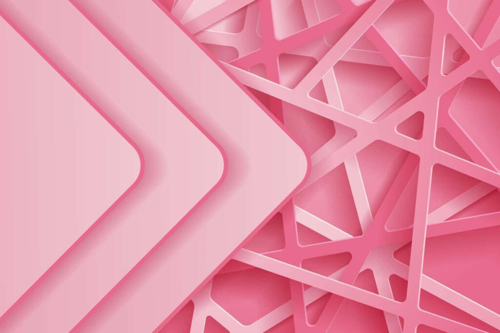 Dynamic Pink Abstract Wallpaper: 3D Geometric Patterns & Shapes