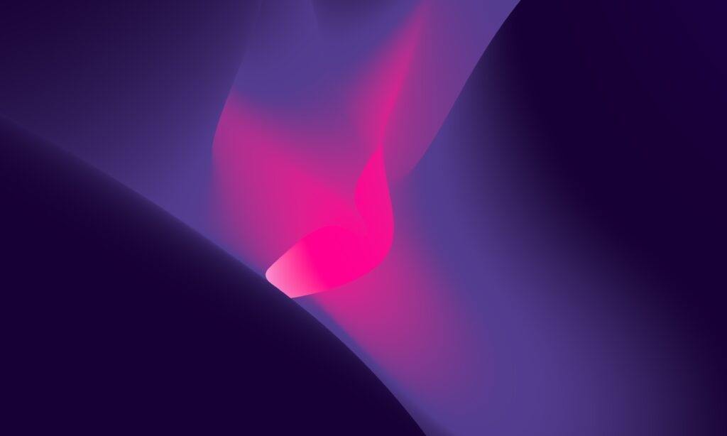 Abstract Pink and Purple Waves Wallpaper - Fluid Elegant Background