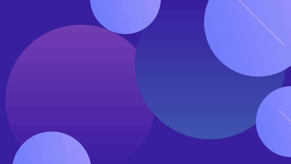 Abstract Purple & Blue Circles Wallpaper for a Modern Background