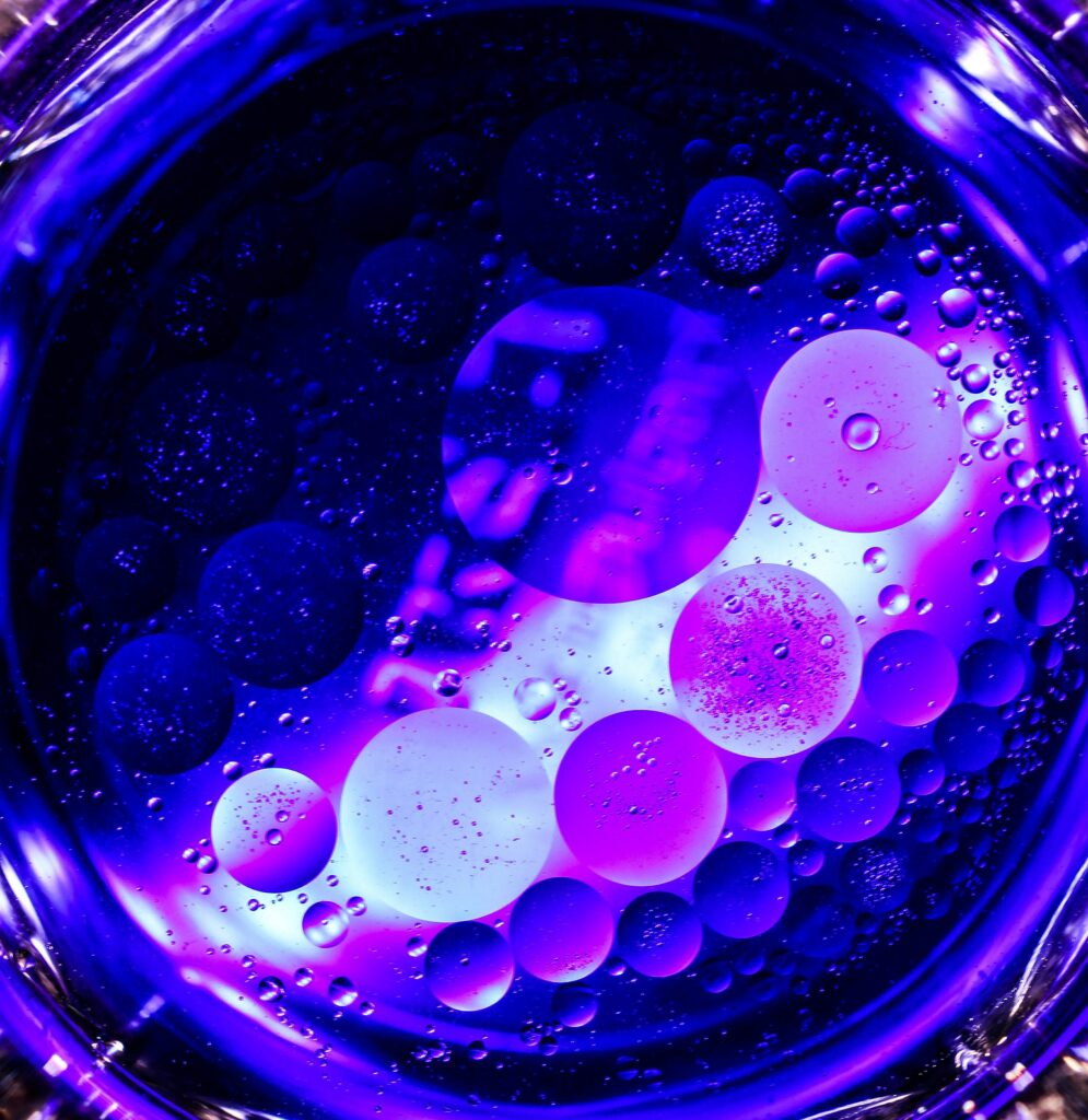 Vibrant Purple Bubbles Wallpaper: Mesmerizing Macro Abstract Design