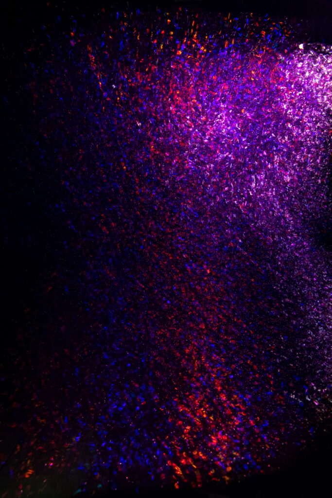 Purple Glitter Explosion: Abstract HD Phone Wallpaper with Confetti Sparkles