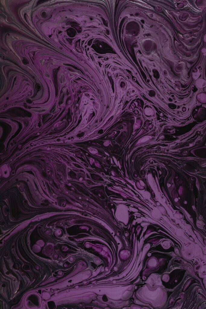 Deep Purple Abstract Wallpaper: Liquid Texture & Intricate Patterns