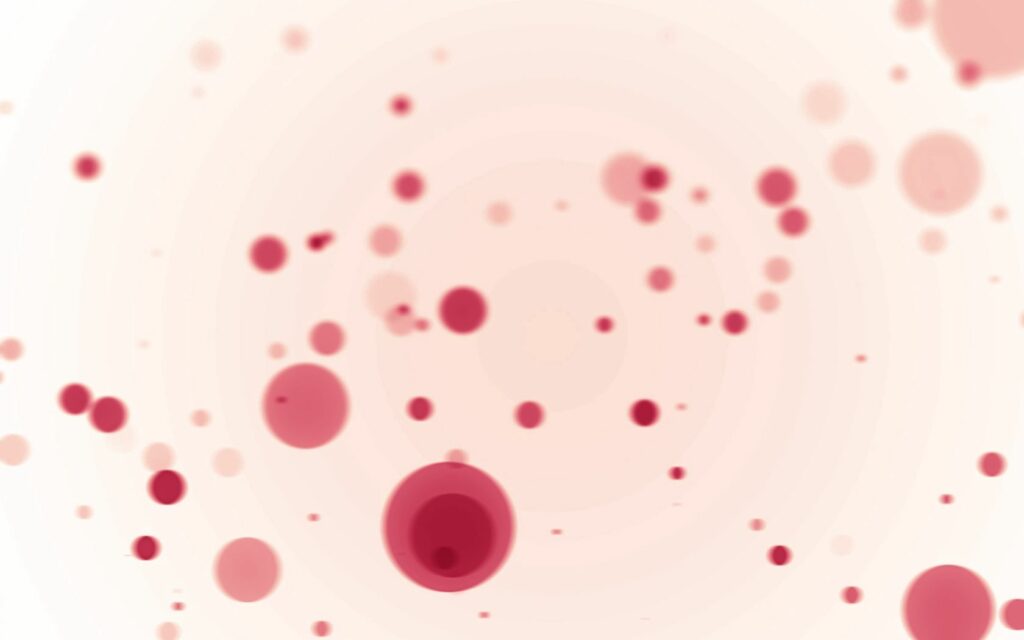 Calming Red Circle Abstract Wallpaper on Light Beige Background 1680x1050