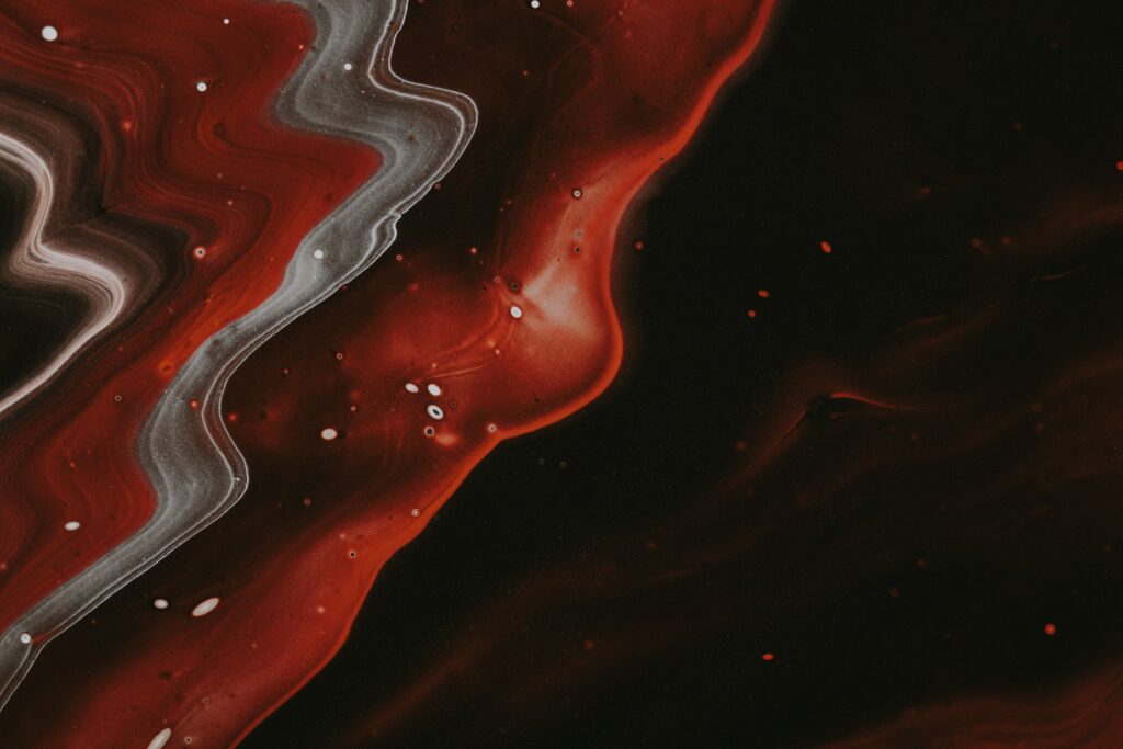 Dynamic Abstract Wallpaper: Deep Reds & Flowing Patterns Background