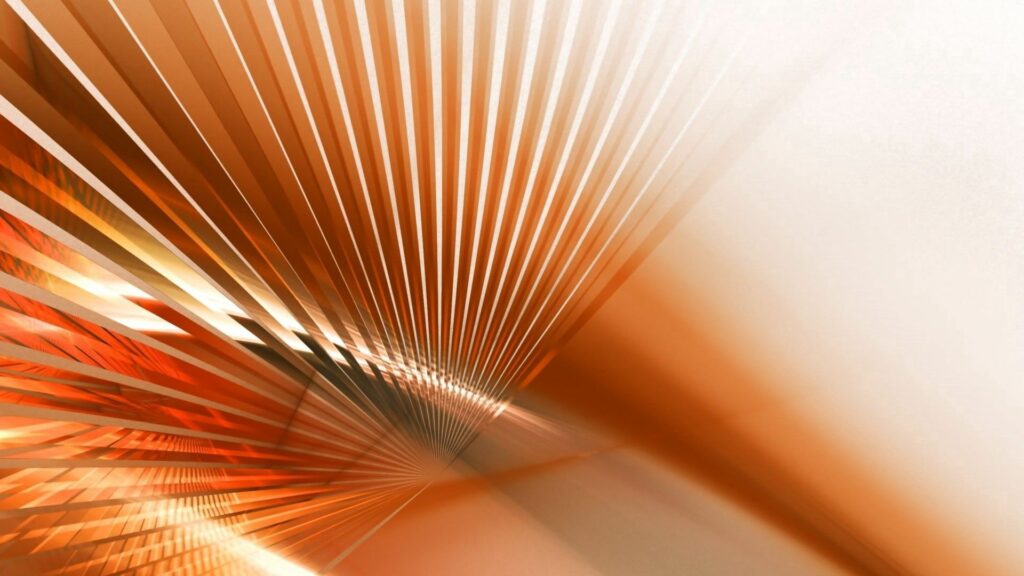 Abstract Ribbed Wallpaper in Warm Orange & Brown - 1920x1080 Background