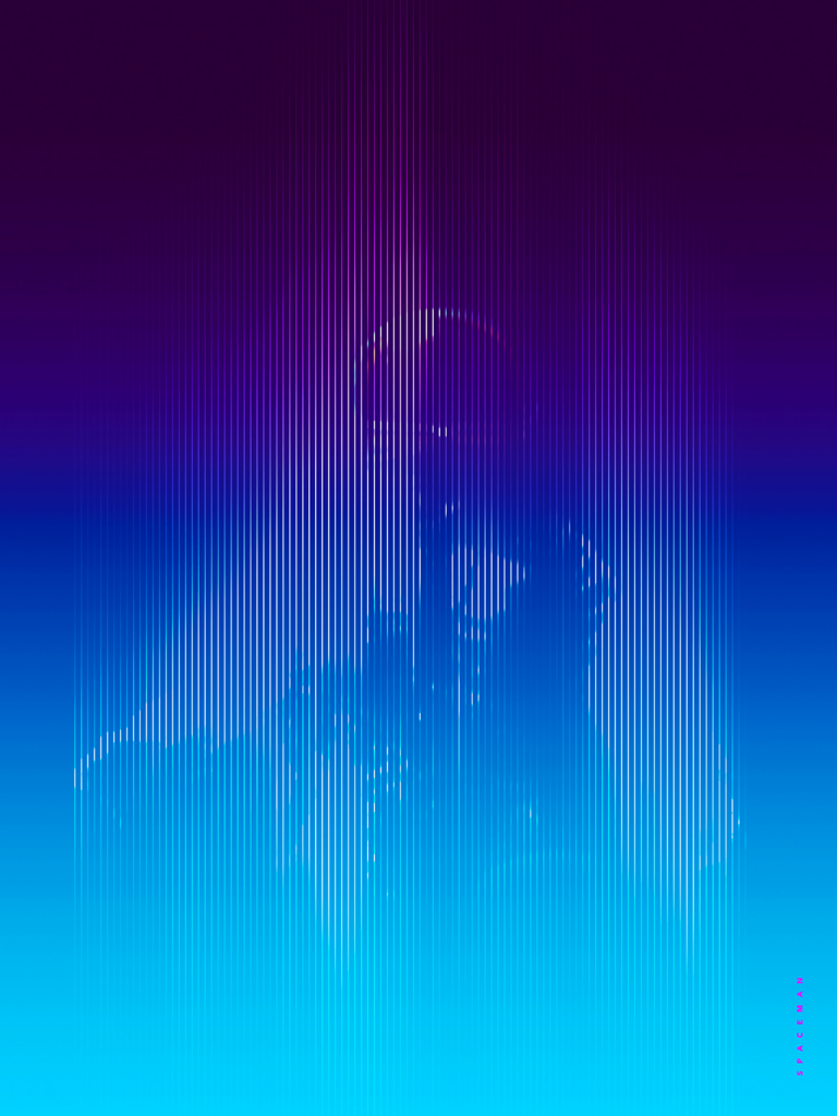 Abstract Spaceman Wallpaper: Dynamic Vertical Lines & Gradient Background