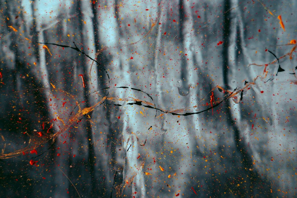 Abstract Stained Glass Wallpaper - Dynamic Colorful Background Design