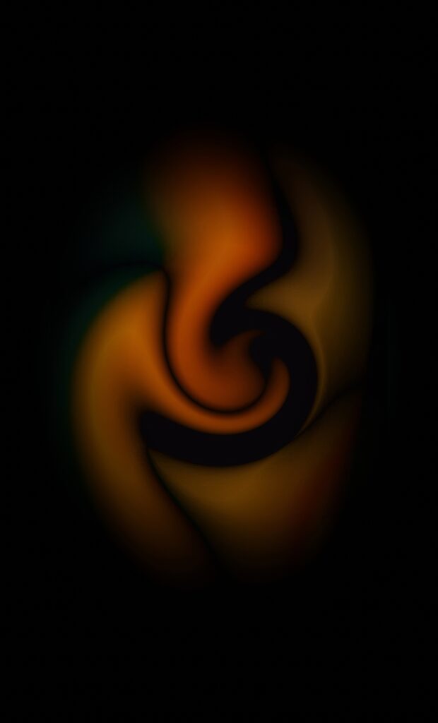 Abstract Dark Gradient Wallpaper with Swirling Shapes & Depth