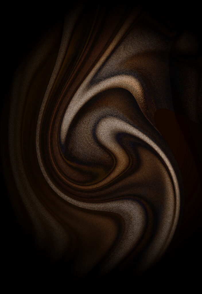 Abstract Dark Spiral Wallpaper: Elegant Liquid Textures Background